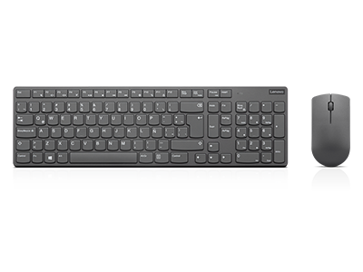Combo de teclado y mouse inalámbrico ultradelgado profesional Lenovo: español