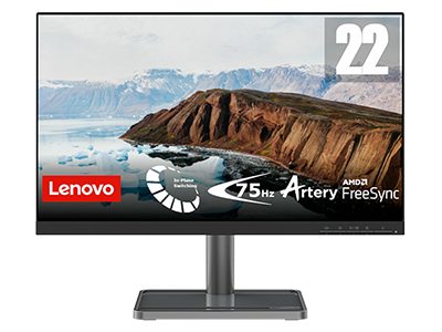 Écran Lenovo L22i-30 22" FHD (IPS, 75Hz 4ms, HDMI VGA, FreeSync, Support pour Téléphone, Inclinable)