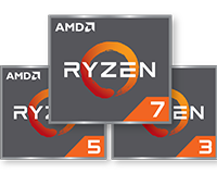 Logo de la famille AMD Ryzen
