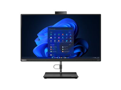 Front-facing Lenovo ThinkCentre Neo 30a (24” Intel) all-in-one business PC.