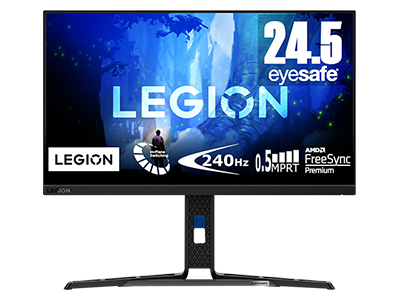 Monitor FHD para juegos Lenovo Legion Y25-30 de 25" con EyeSafe (IPS rápido, 240 Hz 0,5 MPRT, HDMI DP, FreeSync Premium, HDR400, inclinación/giro/elevación/rotación)