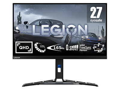 Lenovo Legion Y27q-30 27" IPS Pro-gamingbeeldscherm met EyeSafe (IPS, 180 Hz 0,5 MPRT, HDMI DP, FreeSync Premium, luidsprekers, kantelen/draaien/verhogen/zwenken)