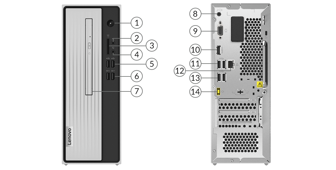 Lenovo IdeaCentre 3(Intel) ports