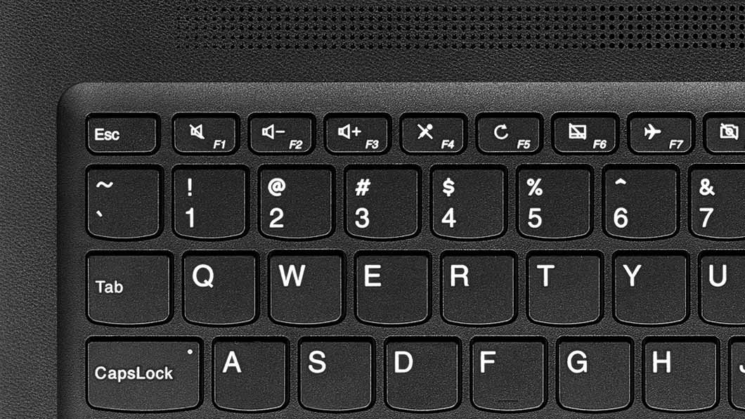 Lenovo Ideapad 110 (15, AMD) Keyboard and Speaker Detail