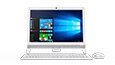 Lenovo Ideacentre AIO 310 (20) in white, front view with keyboard and mouse thumbnail