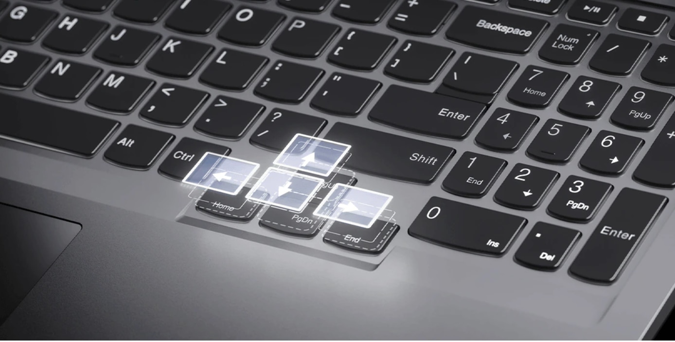 Plano del teclado de la laptop Lenovo IdeaPad 5 Pro 6ta Gen 16” AMD