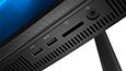 Thumbnail: Lenovo V130 AIO in black, view from under the display showing the various ports