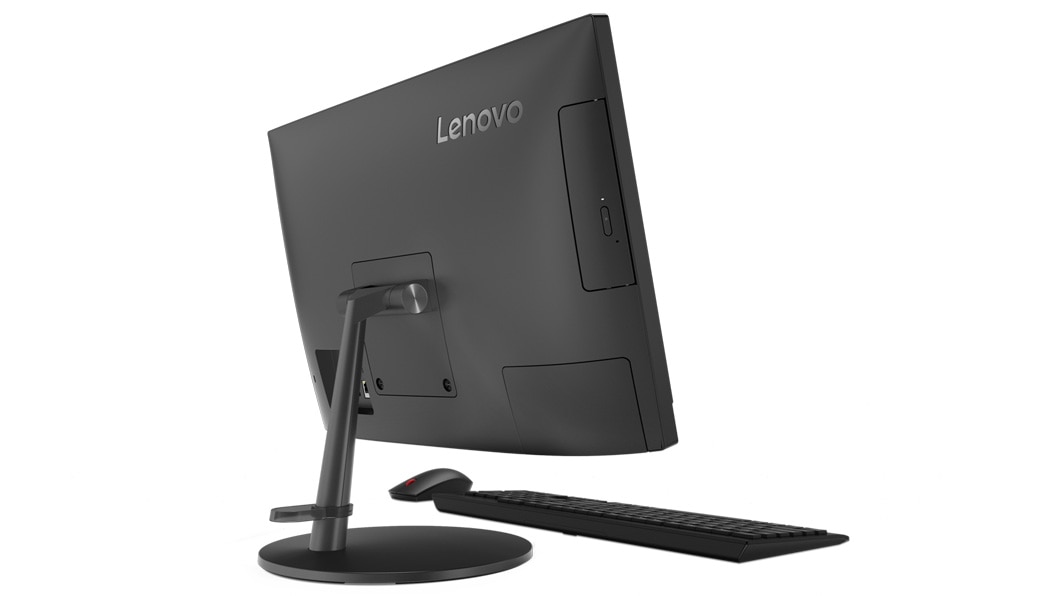 Lenovo V330 right side rear view with keyboard and mouse