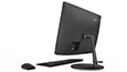 Thumbnail showing Lenovo V330 AIO left side rear view with keyboard and mouse