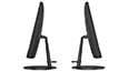 Side view of two Lenovo V530 AIO PCs, with their backs facing one another.  Thumbnail.