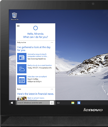 Lenovo C40 with Windows Cortana