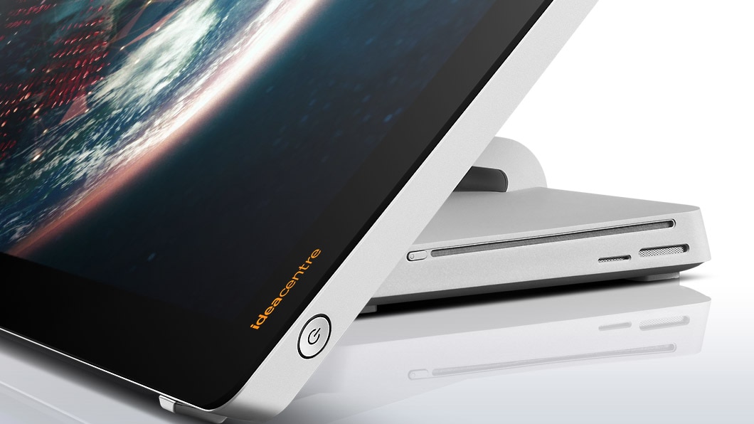 lenovo all-in-one desktop ideacentre a730 front closeup