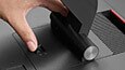 Lenovo ThinkCentre M700z AIO, detail view of hand locking display position thumbnail