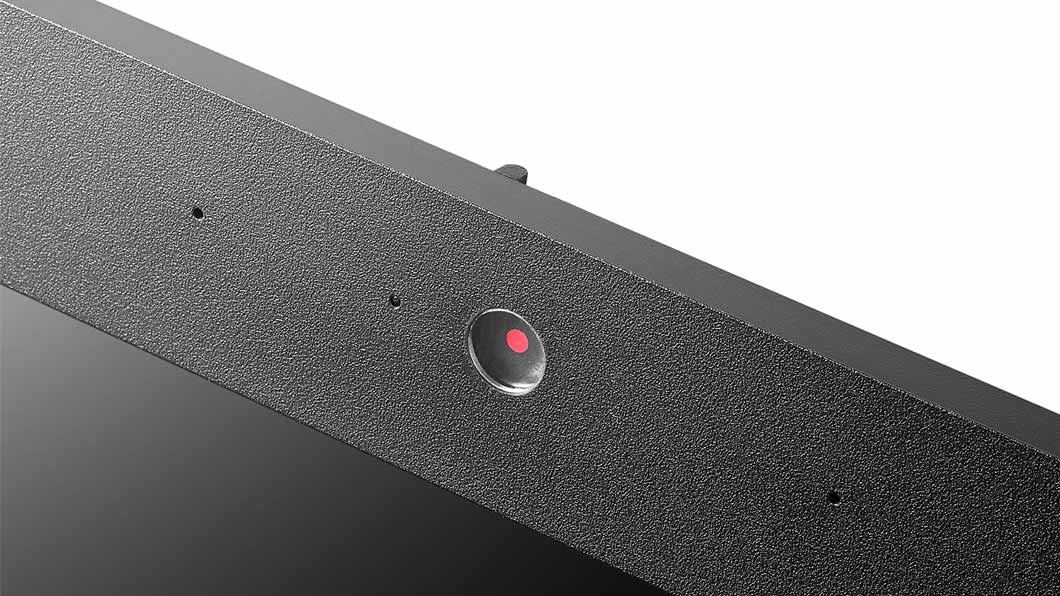 Lenovo ThinkCentre M700z AIO, display camera security switch detail