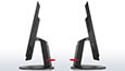 Lenovo ThinkCentre M700z AIO, two models back-to-back, right and left side views of ports and optical drive thumbnail