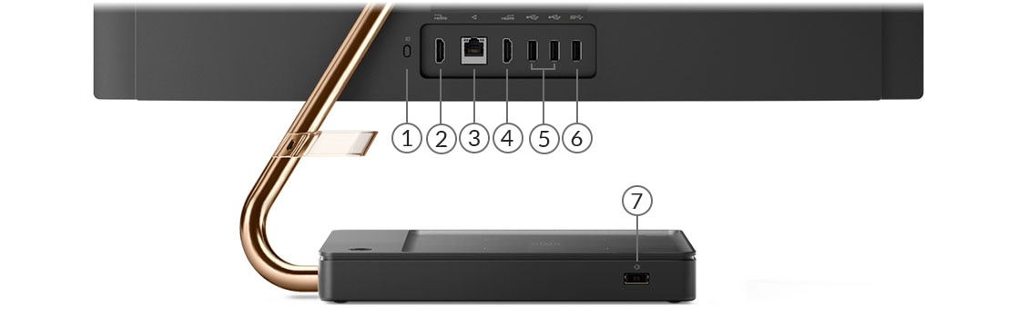 Порти на ThinkPad P73, вид ззаду