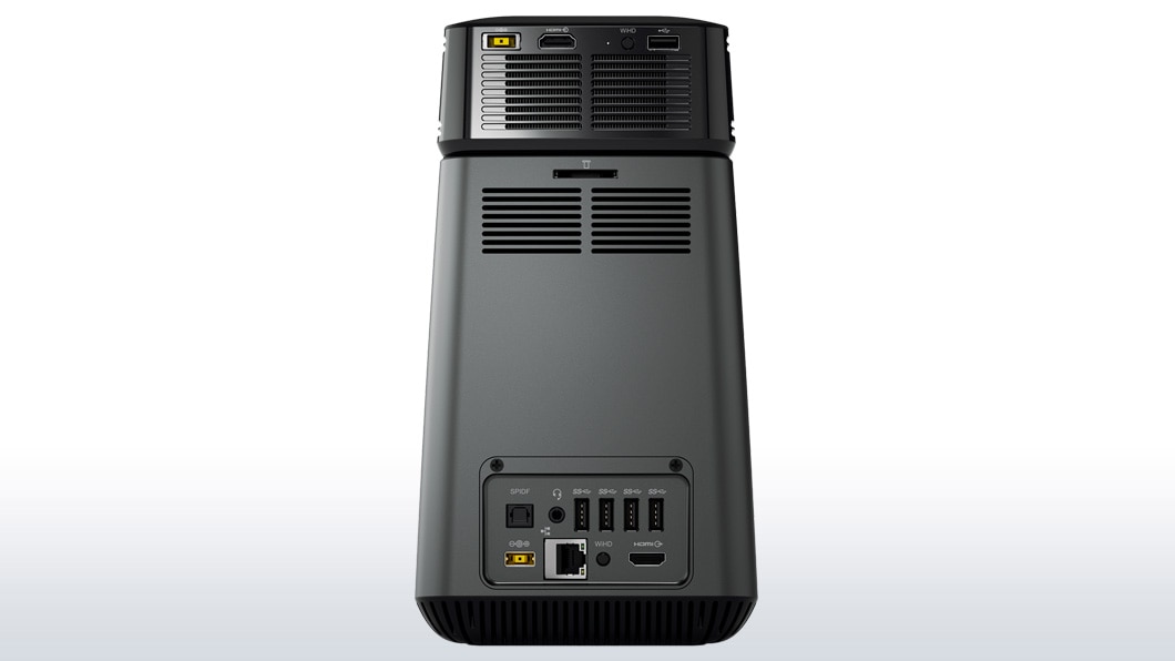 Lenovo Ideacentre 610S, back view showing ports