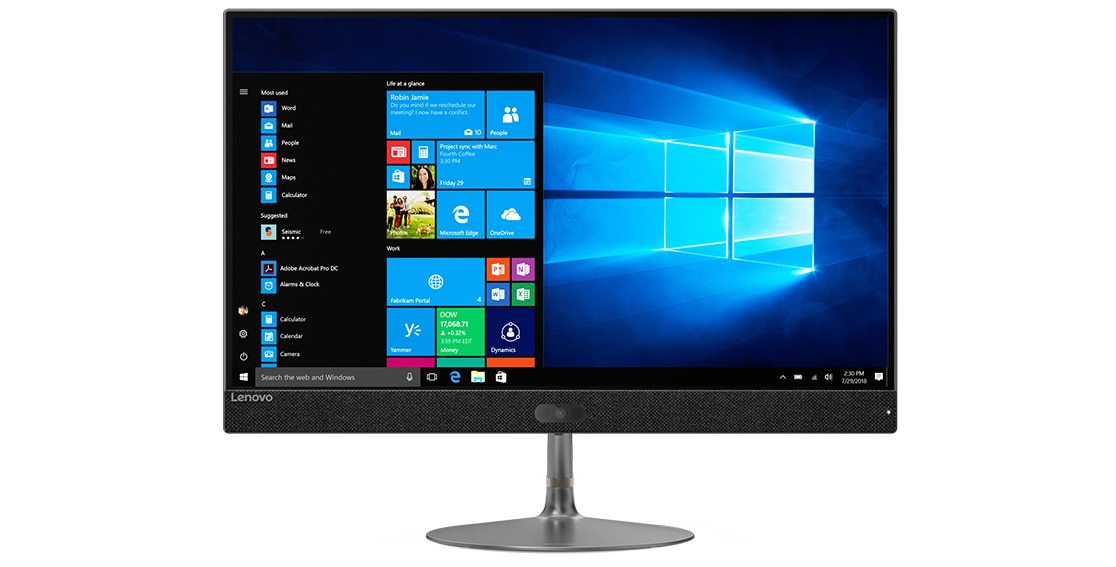 Lenovo Ideacentre 730s all-in-one PC with Windows 10 Home.