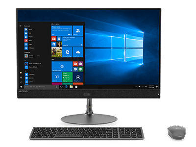 Lenovo Ideacentre 730s all-in-one, with matching keyboard and mouse included. 