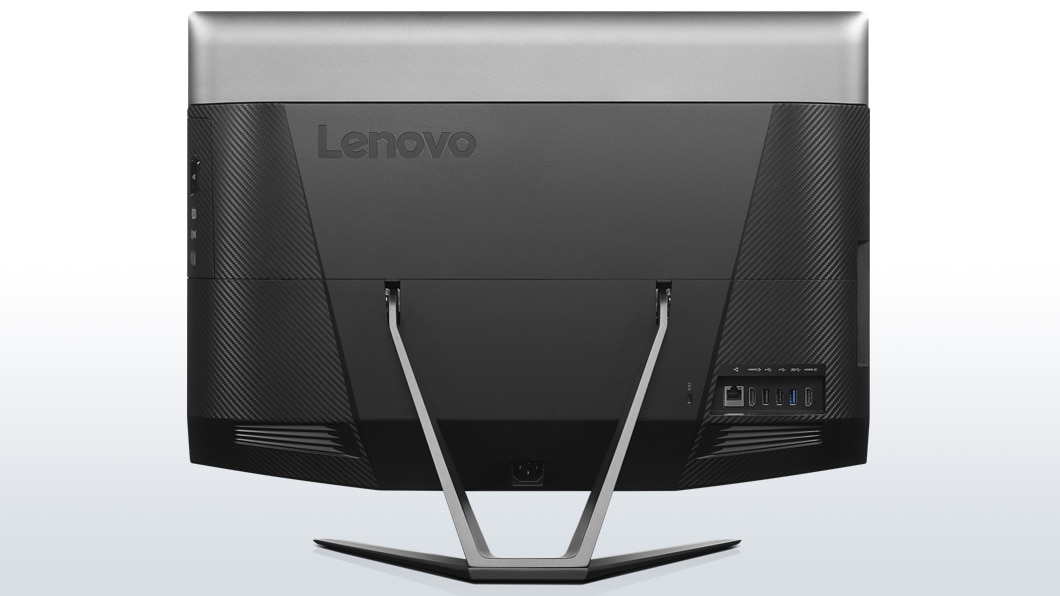 Lenovo Ideacentre 700 (24) in black, back view