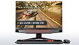 Lenovo Ideacentre AIO Y910, front view with gaming keyboard and mouse, thumbnail.