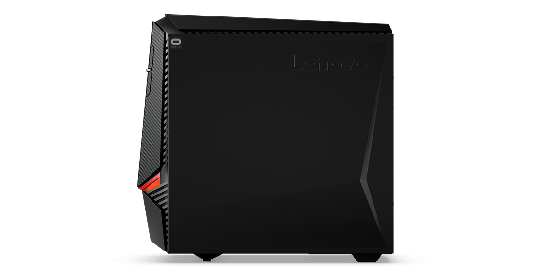 Lenovo Legion Y720 Tower, right side view with Lenovo Logo