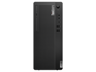 Front-facing Lenovo ThinkCentre M70t Gen 3 tower PC, positioned vertically.