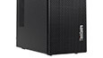 Lenovo ThinkCentre M715 Tower, front left side view, vent and logo detail thumbnail