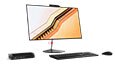 Lenovo ThinkCentre M90n Nano IoT along with monitor, mouse and keyboard