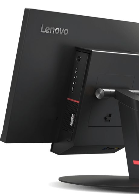 Lenovo ThinkCentre TIO 22, back right side view