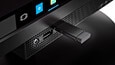 Lenovo ThinkCentre Tiny-in-One 24, front ports detail view thumbnail
