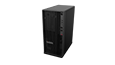 Lenovo ThinkStation P350 Tower workstation—front view, ¾ right-front view