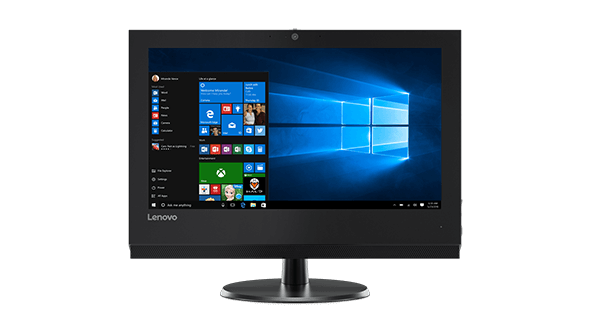 Detail of screen on Lenovo V310z AIO desktop with Windows 10.