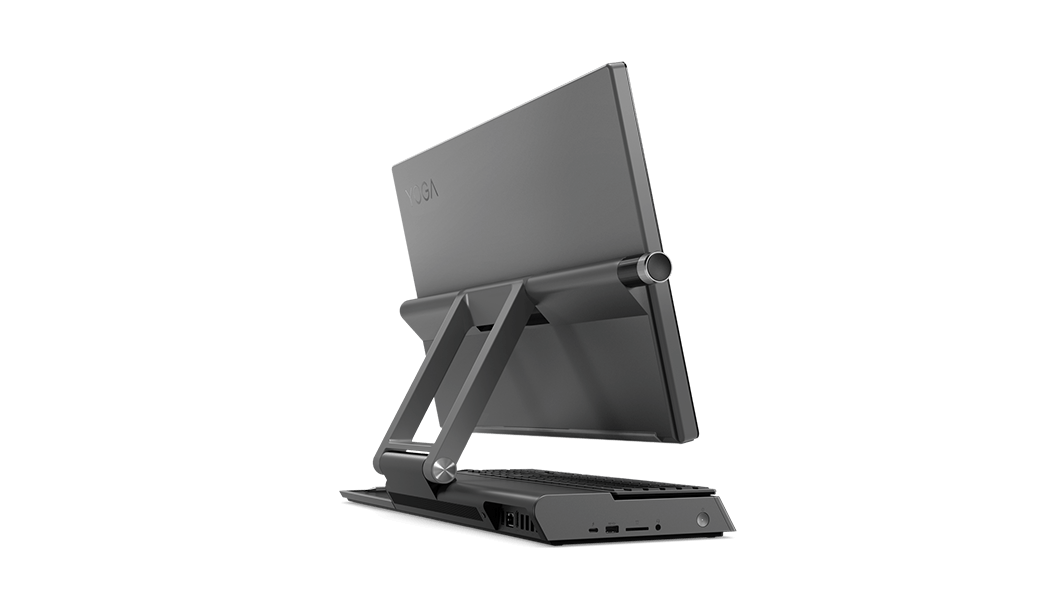Vista posterior del Lenovo Yoga A940 mostrando el TuneWheel y el logotipo