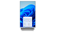 Yoga AIO 7 desktop front-facing vertical display view
