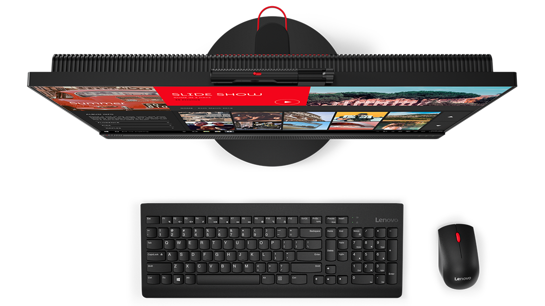 ThinkCentre M820z all-in-one enterprise desktop -- top view