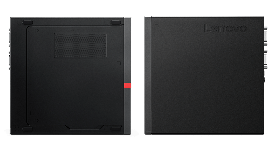 Left and right side view of Lenovo ThinkCentre M920 Tiny 