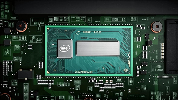 Intel processor closeup