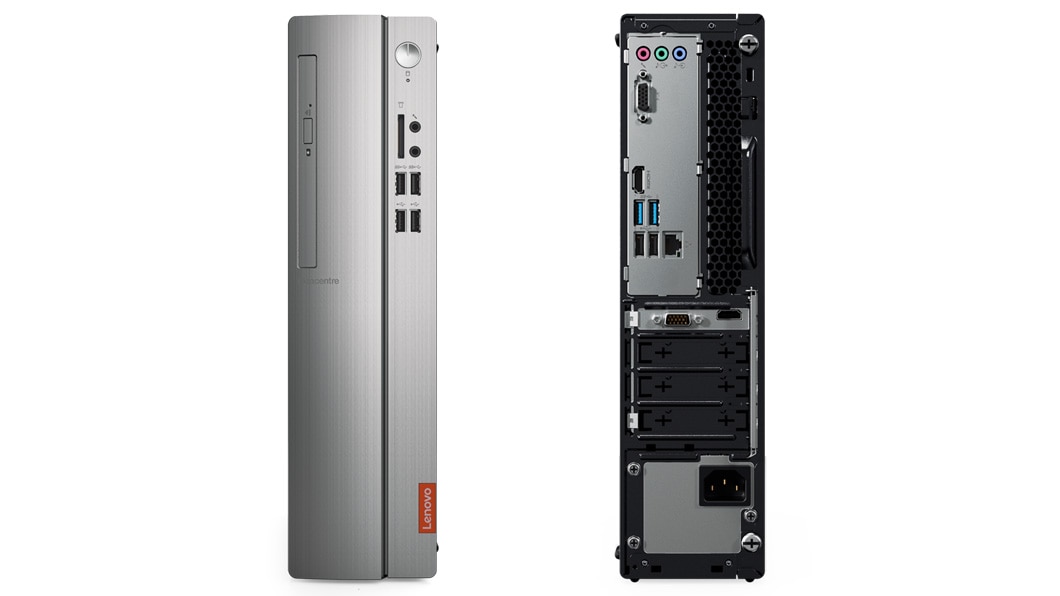 Lenovo Ideacentre 310s, front and back view