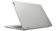 The 16” IdeaPad Flex 5i from the back right side, opened about 70 degrees, showing the hinge, the right-side ports, the cover, and part of the keyboard