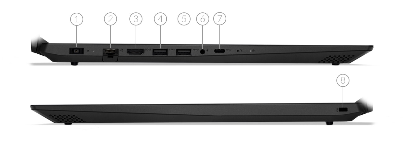 IdeaPad L340 (15) Gaming laptop side view ports