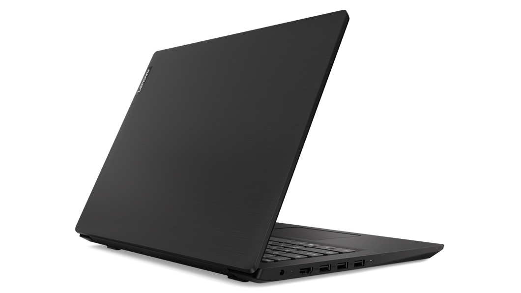 Lenovo IdeaPad S145 (14, AMD) rear view in black color