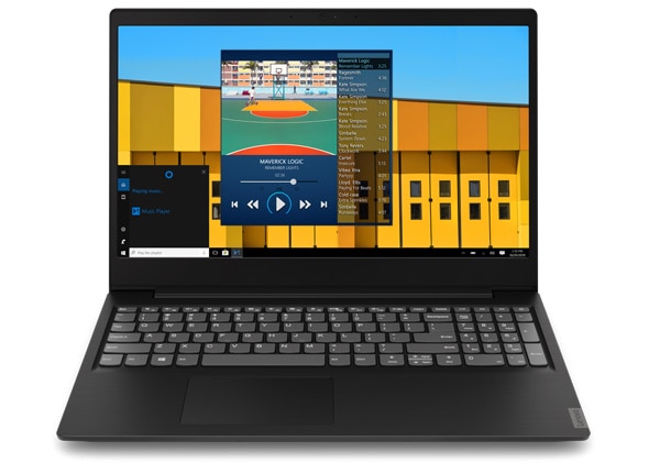 Lenovo  IdeaPad S145 (15, AMD) front view showing display