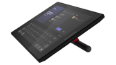 Miniature : angle droit du contrôleur Lenovo ThinkSmart pour les salles Microsoft Teams affichant le clavier à l’écran.