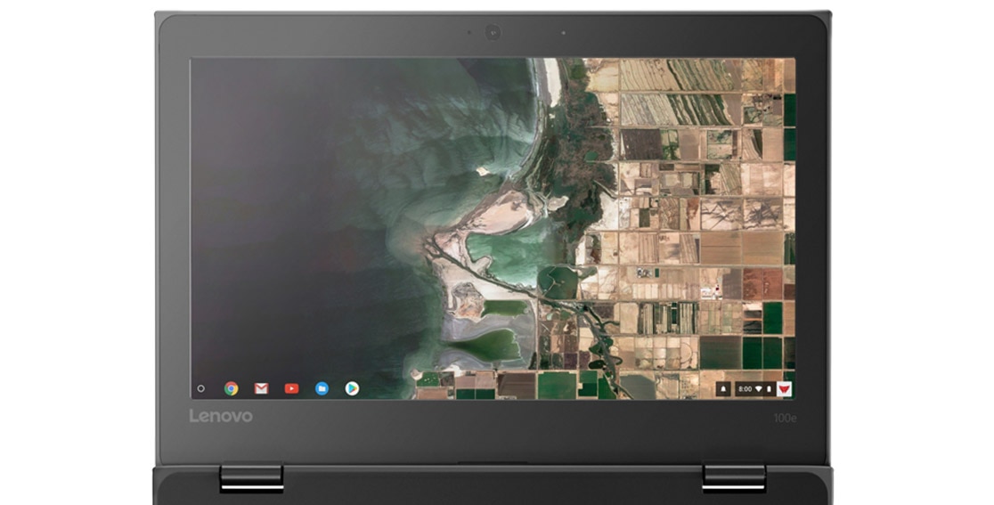 Lenovo 100e Chromebook display detail