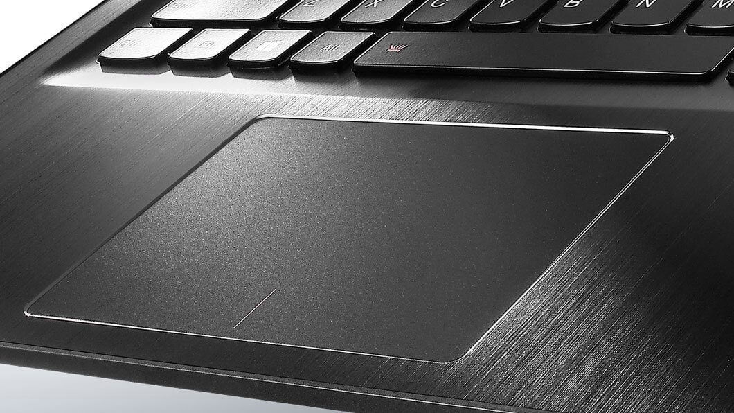 Lenovo Yoga 500 in black, trackpad detail
