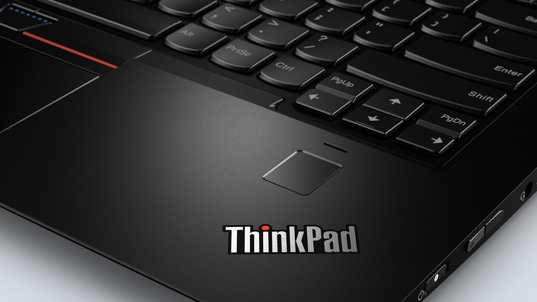 Lenovo ThinkPad X1 Yoga Fingerprint Reader and Logo Detail
