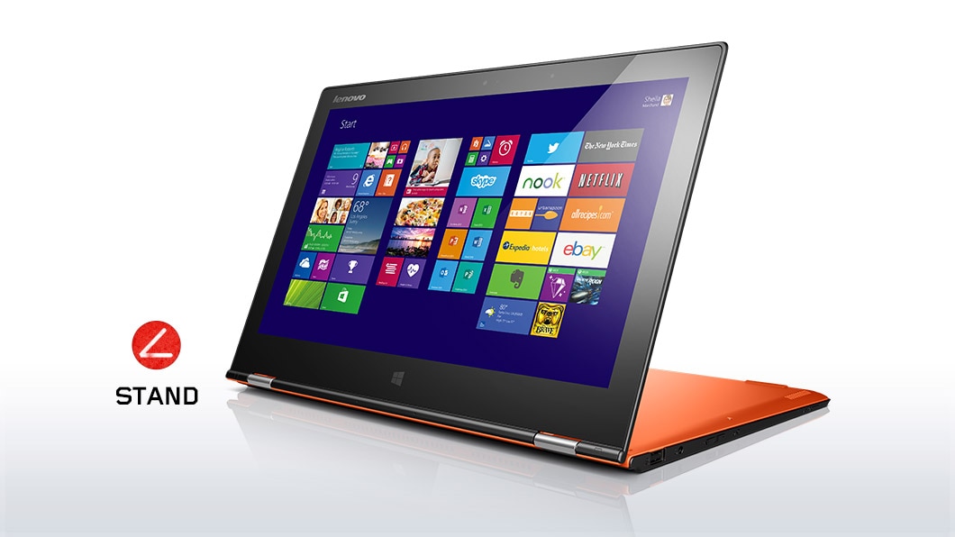 Lenovo laptop convertible Yoga 2 Pro orange