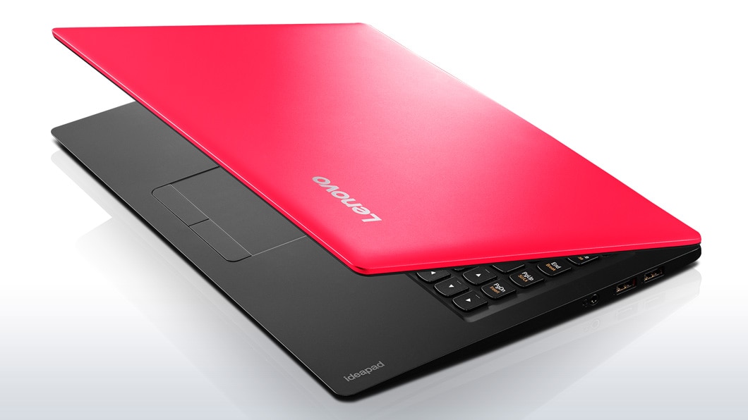 Lenovo Ideapad 100s (14) in Red, Top Cover View