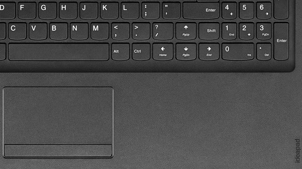 Lenovo Ideapad 110 (15, AMD)  Keyboard and TrackPad Detail